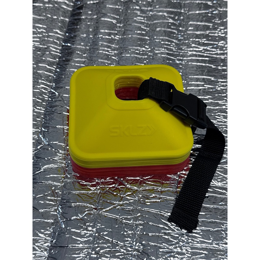 SKLZ Mini Training Cones Set of 20 Red and Yellow Agility Speed Drills W/Strap